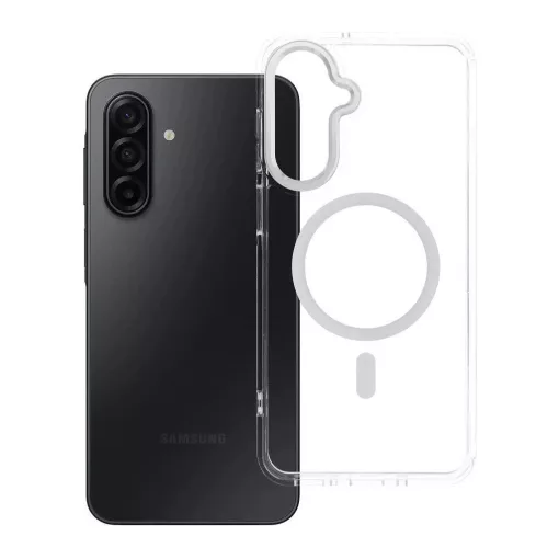 Frame Clear Hybrid Mag Cover tok MagSafe-kompatibilis Samsung A17 készülékhez átlátszó