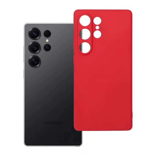 Samsung S25 Ultra puha tok készülékhez piros