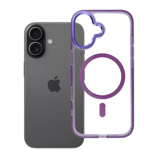 FRAME CLEAR HYBRID MAG tok MagSafe-kompatibilis iPhone 17 készülékhez lila