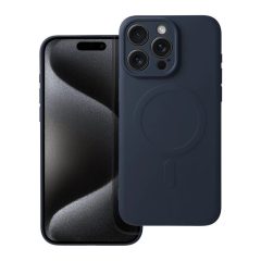   Silicone Mag Cover MagSafe-kompatibilis tok iPhone 15 Pro Max készülékhez kék titán