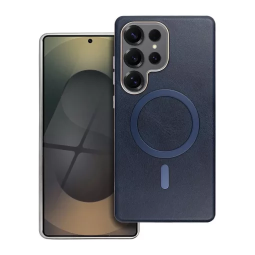 Samsung S25 ULTRA készülékhez Gentleman Mag Cover tok, MagSafe-kompatibilis, tengerészkék