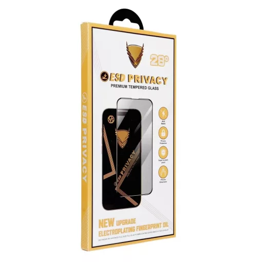 OG 6D Premium Privacy Glass üvegfólia iPhone 12 Pro Max készülékhez fekete
