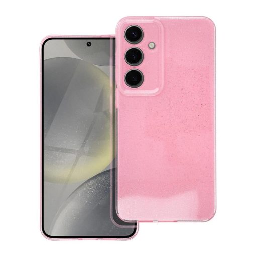 Samsung S24 Plus készülékhez Blink 2 mm-es átlátszó tok, rózsaszín