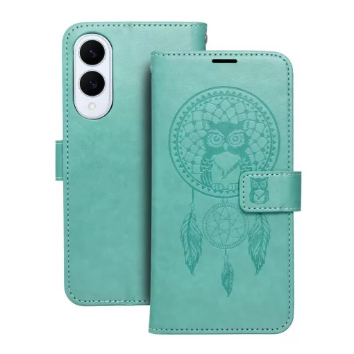 MEZZO dreamcatcher könyvtok Samsung S25 Edge készülékhez zöld
