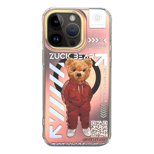 ZUCK BEAR NEW YORK NEVER SLEEPS MAG tok MagSafe-kompatibilis iPhone 15 Pro Max készülékhez Brooklyn Baller