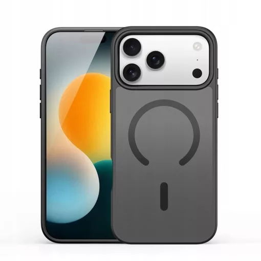 DUX DUCIS YIND nyitott gyűrűs tok iPhone 17 Pro készülékhez fekete