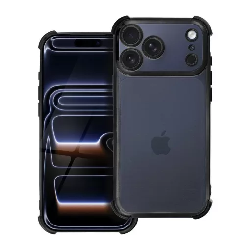 iPhone 17 Pro Max készülékhez Antishock Electro tok fekete