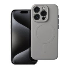   Silicone Mag Cover MagSafe-kompatibilis tok iPhone 15 Pro készülékhez titánszürke