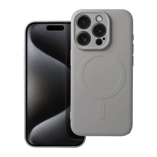 Silicone Mag Cover MagSafe-kompatibilis tok iPhone 15 Pro készülékhez titánszürke