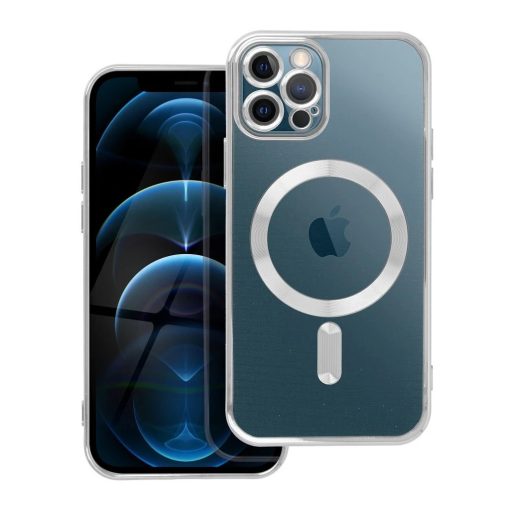 Electro Mag Cover MagSafe-kompatibilis tok iPhone 12 Pro készülékhez, ezüst