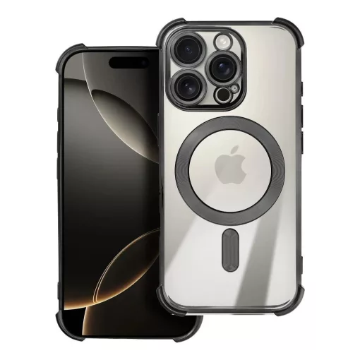 iPhone 17 Air készülékhez MagSafe-kompatibilis Antishock Electro tok, fekete