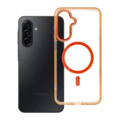   FRAME CLEAR HYBRID MAG COVER tok MagSafe-kompatibilis Samsung A17 készülékhez narancssárga