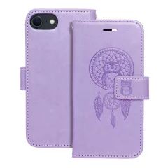   MEZZO könyvtok iPhone 7/8/SE 2020/SE 2022 készülékhez dreamcatcher lila