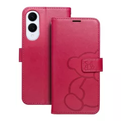   MEZZO fliptok Samsung S25 Edge készülékhez Teddy Bear magenta