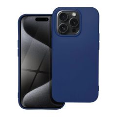 iPhone 15 Pro készülékhez puha tok, sötétkék