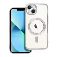   Electro Mag Cover tok iPhone 13 készülékhez, MagSafe kompatibilis, ezüst