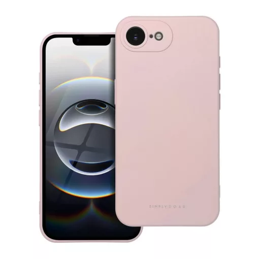 Roar Space Case tok iPhone 16e/17e készülékhez púderrózsaszín