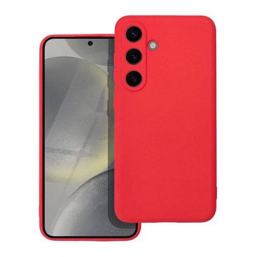 Samsung S24 készülékhez puha tok, piros