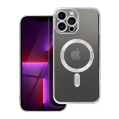   Electro Mag Cover tok iPhone 13 Pro Max készülékhez, MagSafe kompatibilis, ezüst