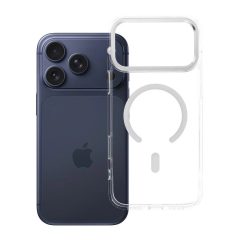   Frame Clear Hybrid MagCover tok iPhone 17 Pro Max készülékhez, MagSafe-kompatibilis, átlátszó