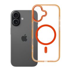   Frame Clear Hybrid Mag Cover iPhone 17 készülékhez tok MagSafe-kompatibilis hermes narancs