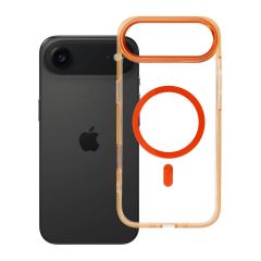  FRAME CLEAR HYBRID MAG COVER tok MagSafe-kompatibilis iPhone 17 Air készülékhez hermes narancs