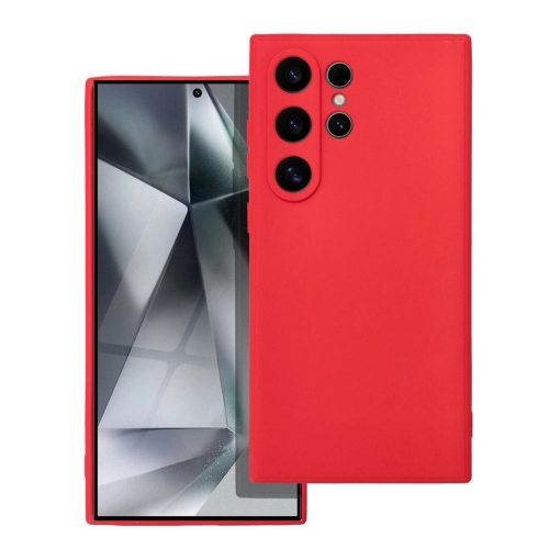Samsung S24 Ultra készülékhez puha tok piros