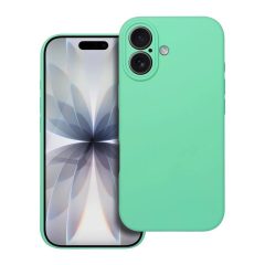   iPhone 17 készülékhez szilikon tok, 2 mm, MagSafe-kompatibilis, menta