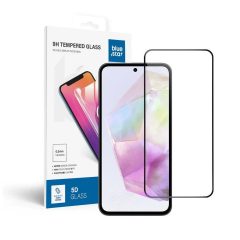   Samsung Galaxy A35 5G készülékhez Blue Star 5D edzett üvegfólia, teljes ragasztófelülettel, tokbarát, fekete