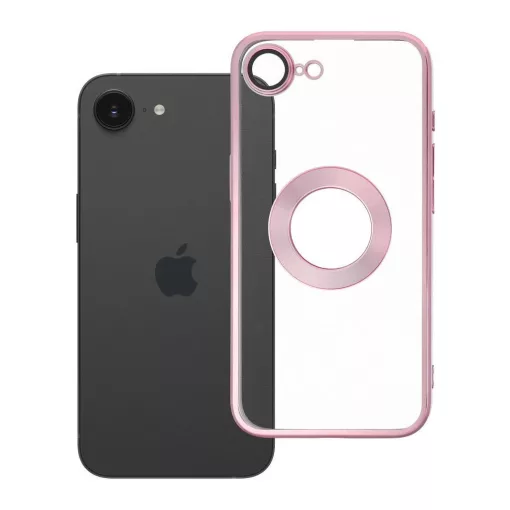 Glam tok iPhone 16e (SE 4 2025) és 17e készülékhez, púderrózsaszín