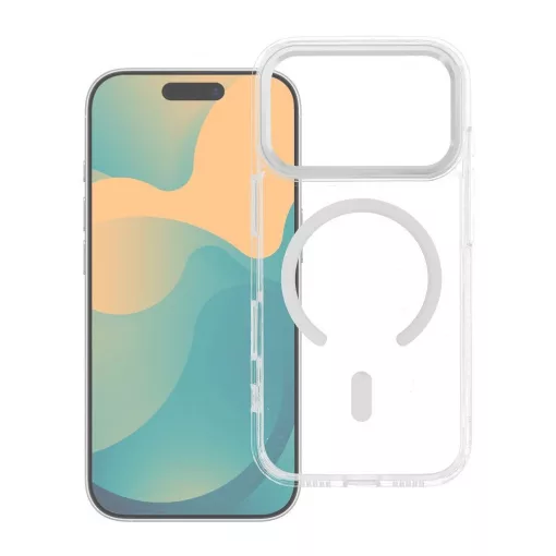 Frame Clear MagSafe-kompatibilis hibrid tok iPhone 17 Pro készülékhez átlátszó