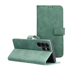 TENDER könyvtok Samsung S22 Ultra készülékhez zöld