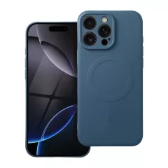   MagSafe-kompatibilis szilikon tok iPhone 16 Pro Max készülékhez, kék