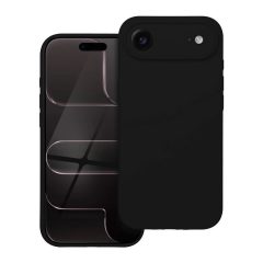   AIR Silicone tok iPhone 17 készülékhez, 2 mm, MagSafe-kompatibilis, fekete