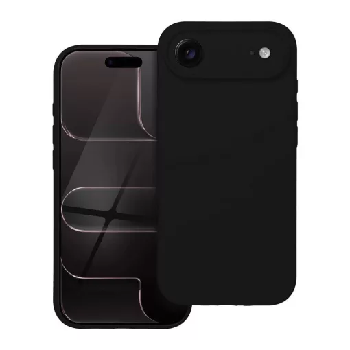 AIR Silicone tok iPhone 17 készülékhez, 2 mm, MagSafe-kompatibilis, fekete