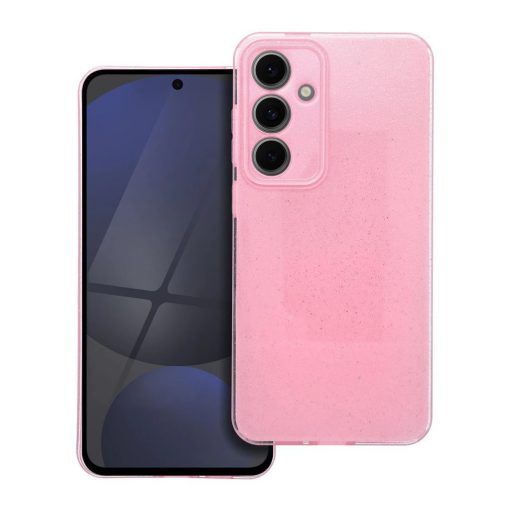 Samsung S24 FE készülékhez Clear Case Blink 2 mm tok rózsaszín