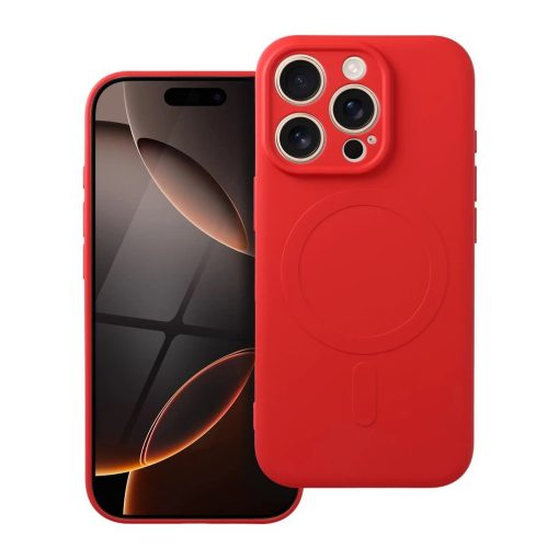 SILICONE MAG COVER MagSafe-kompatibilis tok iPhone 16 Pro készülékhez piros