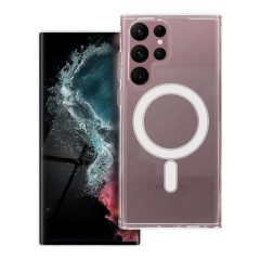   Clear Mag Cover tok Samsung Galaxy S22 Ultra készülékhez (STR), MagSafe kompatibilis, átlátszó