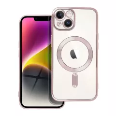   Electro Mag Cover iPhone 14 készülékhez MagSafe-kompatibilis tok arany-rózsaszín