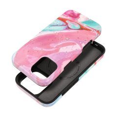   Forcell F-Protect Mirage tok iPhone 16 PLUS készülékhez MagSafe-kompatibilis Military Drop-Test rózsaszín márvány