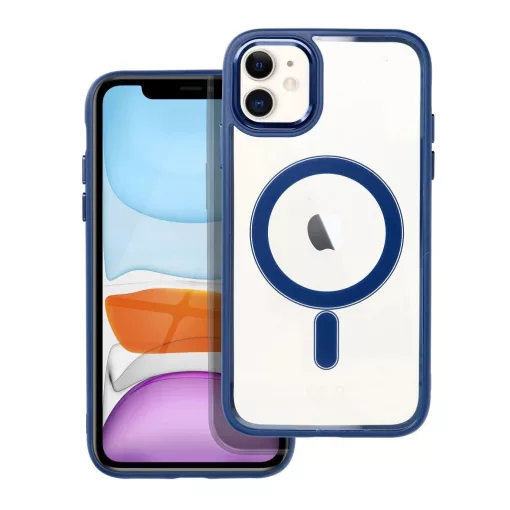 iPhone 11 készülékhez Color Edge Mag Cover tok MagSafe-kompatibilis kék
