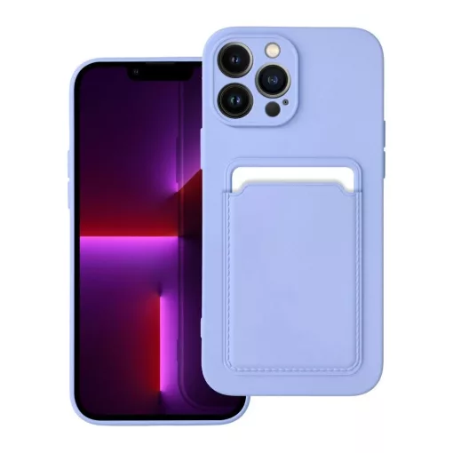 iPhone 13 Pro Max készülékhez Card Case tok lila