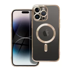   Electro Mag Cover tok iPhone 14 Pro Max készülékhez, kompatibilis MagSafe, arany