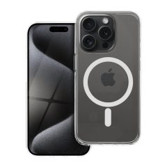   Forcell F-Protect Clear Hybrid Premium tok iPhone 15 Pro készülékhez, MagSafe kompatibilis, átlátszó