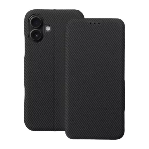 FOLIO Side Magnet könyvtok iPhone 16 Plus készülékhez, fekete