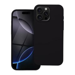 Szilikon tok iPhone 16 Pro Max készülékhez fekete