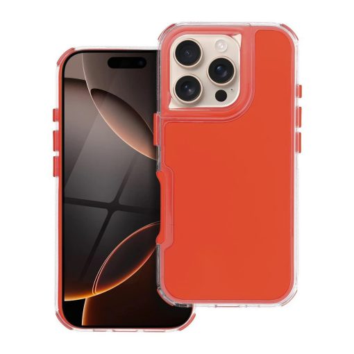 iPhone 16 PRO készülékhez Matrix tok narancssárga