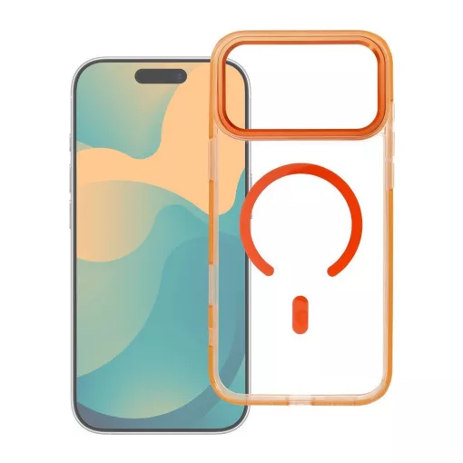 FRAME CLEAR HYBRID MAG tok MagSafe-kompatibilis iPhone 17 Pro készülékhez, Hermes narancs