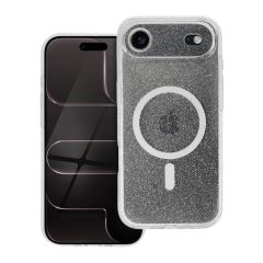   Clear Mag Cover tok iPhone 17 AIR készülékhez – STR / kameravédelem, MagSafe-kompatibilis, átlátszó csillámos