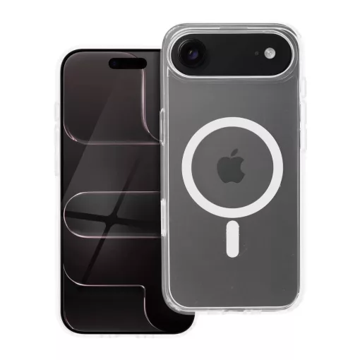 iPhone 17 AIR készülékhez MagSafe-kompatibilis Clear Mag Cover Elite tok (STR / NON-YELLOWING / CAMERA CONTROL BUTTON), átlátszó
